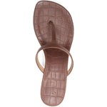 Sandali infradito effetto coccodrillo in marrone Marsell - donna 