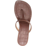 Sandali infradito effetto coccodrillo in marrone Marsell - donna 