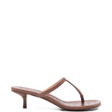 Sandali infradito effetto coccodrillo in marrone Marsell - donna 