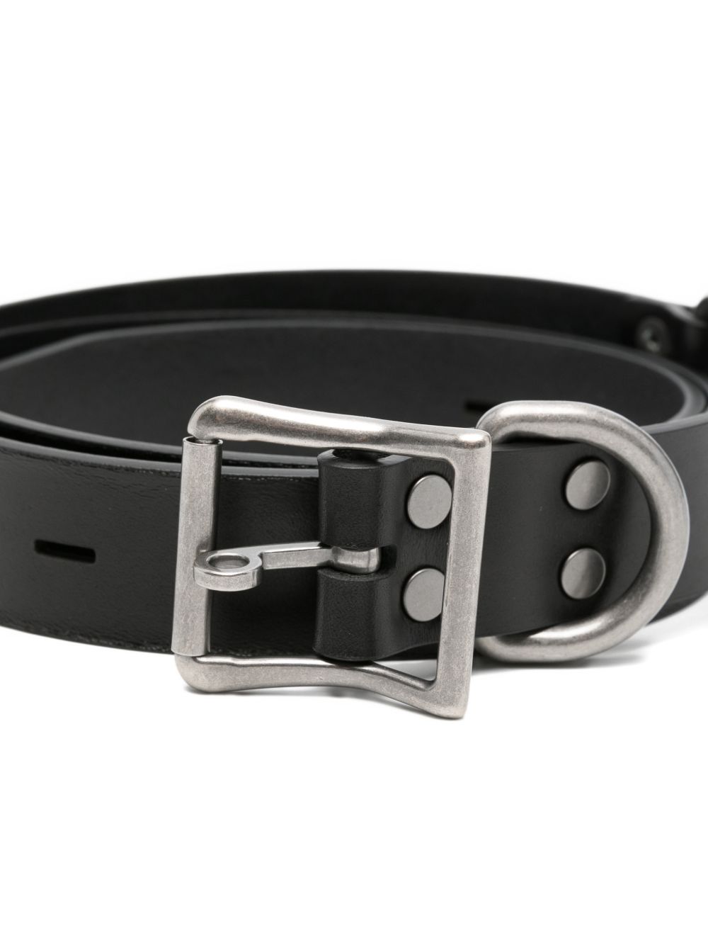 Cintura con fibbia in nero Martine rose - uomo 