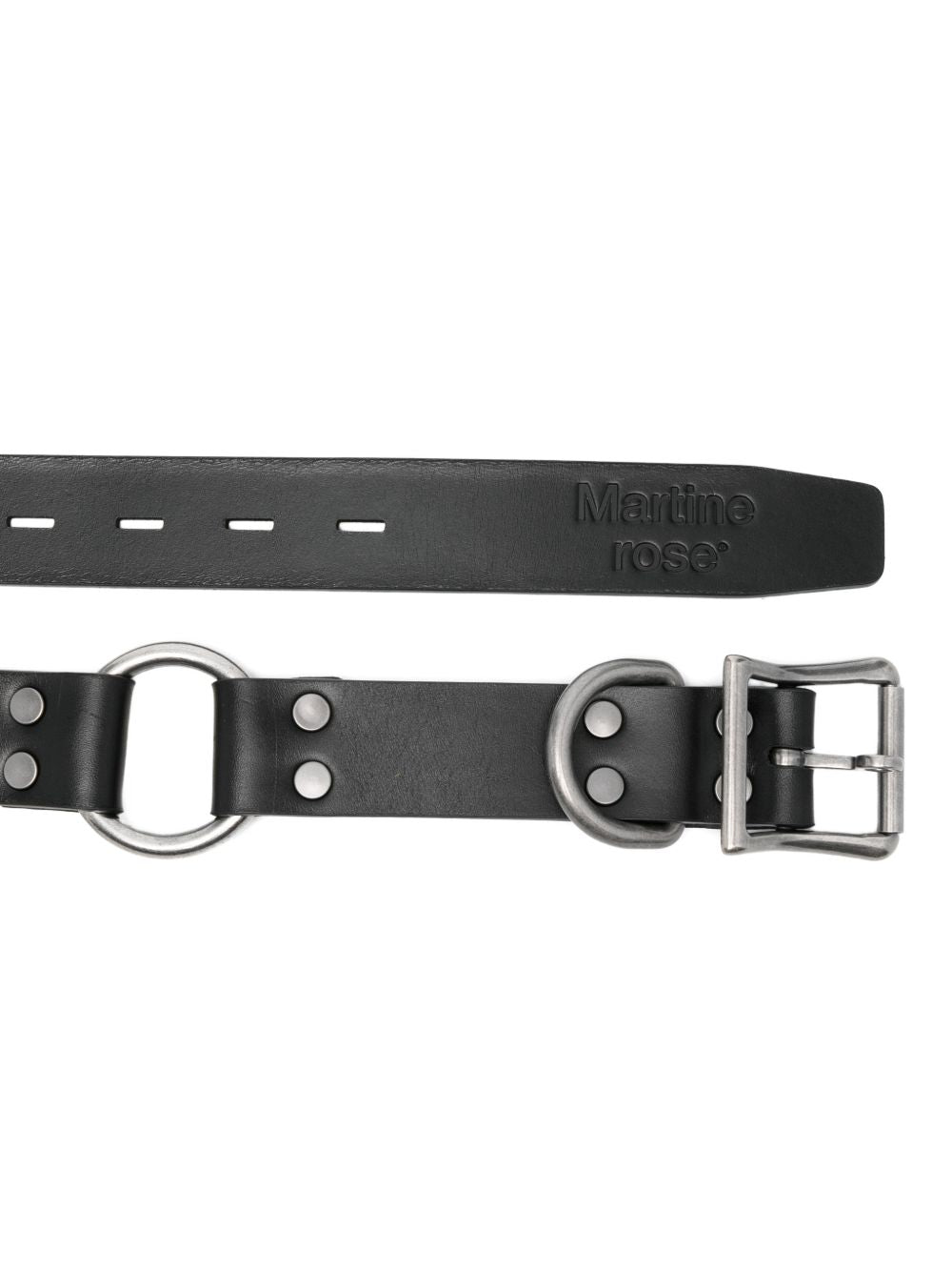 Cintura con fibbia in nero Martine rose - uomo 