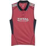 Canotta con stampa logo in borgogna Martine rose - unisex 