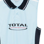 Polo senza maniche con colletto da calcio in azzurro Martine rose - unisex 
