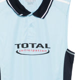 Polo senza maniche con colletto da calcio in azzurro Martine rose - unisex 