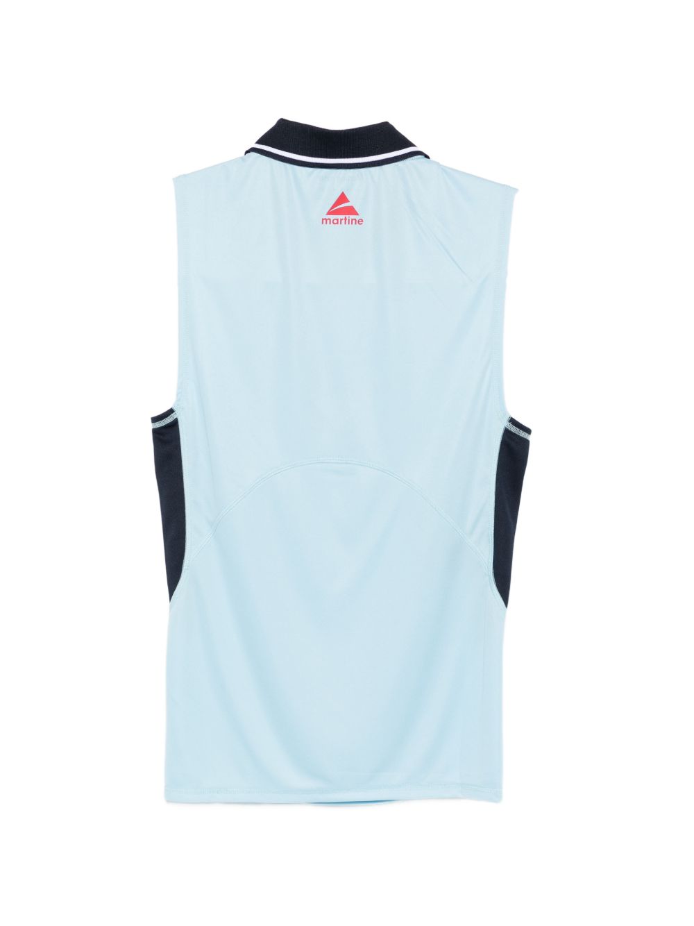 Polo senza maniche con colletto da calcio in azzurro Martine rose - unisex 