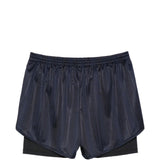 Pantaloncini con dettagli a righe in blu Martine rose - unisex 