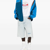 Giacca sportiva con zip in blu Martine rose- uomo 