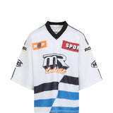 T-shirt da hockey  oversize in bianco Martine rose - unisex 