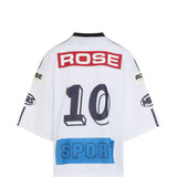 T-shirt da hockey  oversize in bianco Martine rose - unisex 