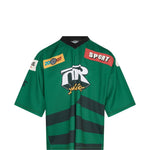 T-shirt con scollo a v in verde Martine rose - uomo 