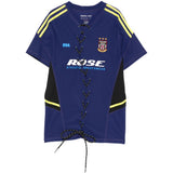 T-shirt a righe con lacci in blu Martine rose - unisex 