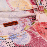 Jeans con stampa in multicolore Martine rose - donna 