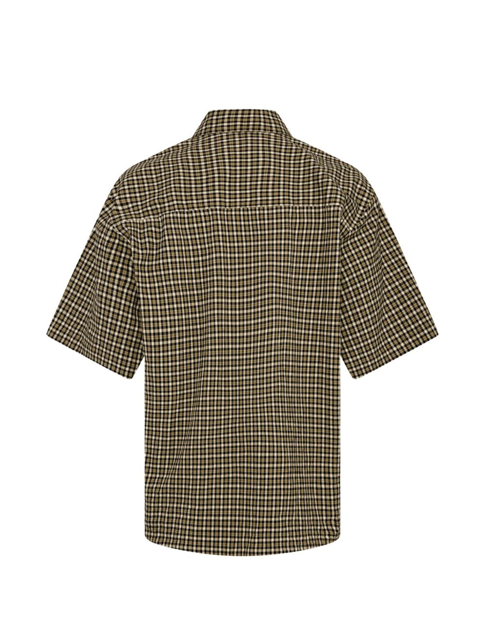 Polo con pannelli a quadri in azzurri Martine rose - unisex 
