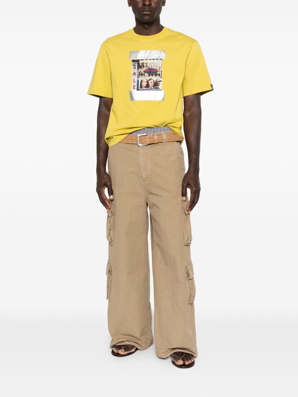 T-shirt con grafica in giallo Martine rose - unisex 
