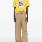 T-shirt con grafica in giallo Martine rose - unisex 