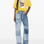 T-shirt con grafica in giallo Martine rose - unisex 