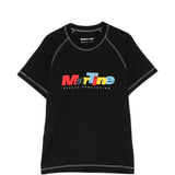T-shirt con grafica e cuciture a contrasto in nero Martine rose - unisex 