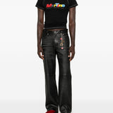 T-shirt con grafica e cuciture a contrasto in nero Martine rose - unisex 