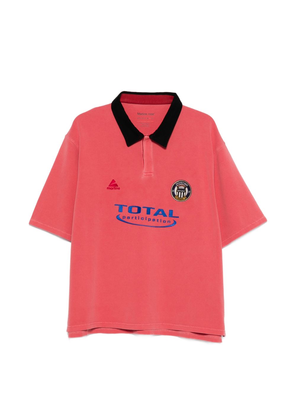 Polo con logo in rosa Martine rose - uomo 