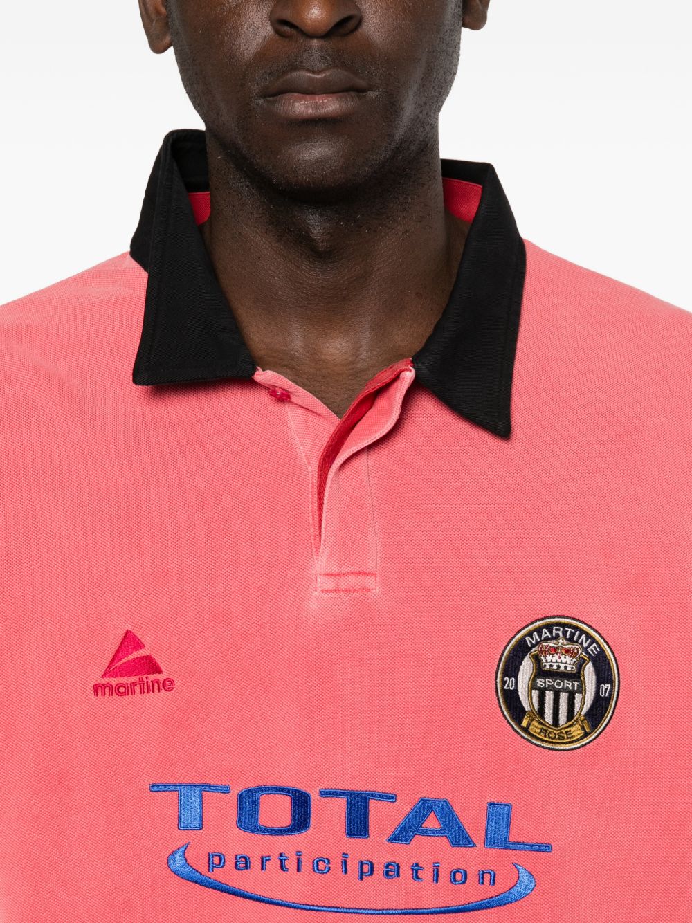 Polo con logo in rosa Martine rose - uomo 