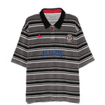 Polo a righe con logo in grigio e nero Martine rose - uomo 