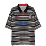 Polo a righe con logo in grigio e nero Martine rose - uomo 