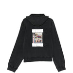 Felpa con zip in nero Martine rose - uomo 