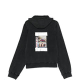 Felpa con zip in nero Martine rose - uomo 