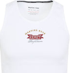 Canotta con stampa del logo in bianco Martine rose - unisex 