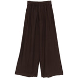 Pantaloni a gamba ampia in marrone Maurizio - donna 