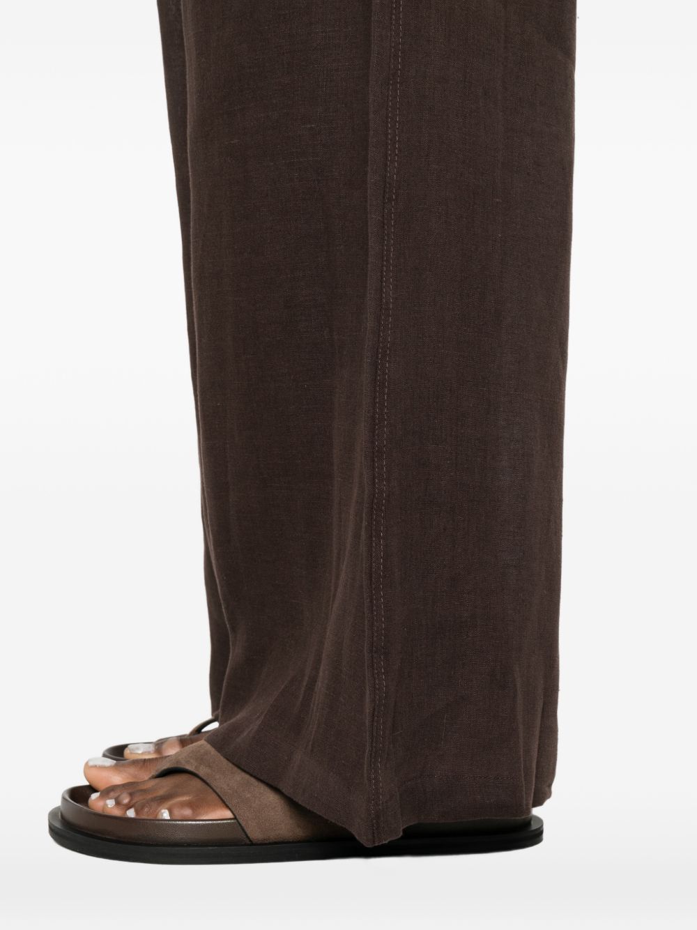 Pantaloni a gamba ampia in marrone Maurizio - donna 