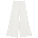 Pantaloni a gamba ampia in bianco Maurizio - donna 
