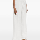 Pantaloni a gamba ampia in bianco Maurizio - donna 