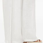 Pantaloni a gamba ampia in bianco Maurizio - donna 