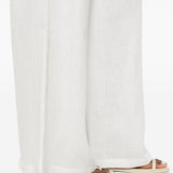 Pantaloni a gamba ampia in bianco Maurizio - donna 
