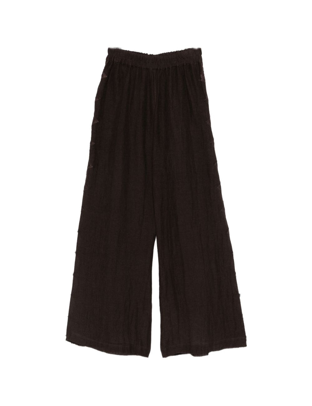 Pantaloni a gamba ampia in bianco Maurizio - donna 