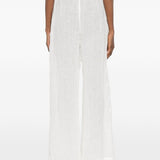 Pantaloni con pizzo in bianco Maurizio - donna 