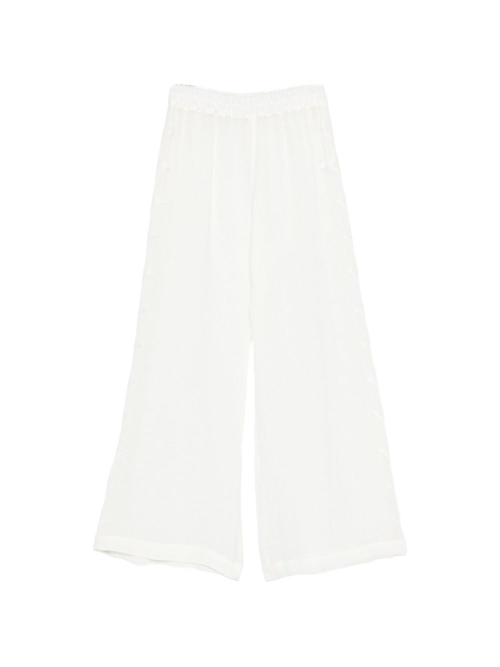 Pantaloni con pizzo in bianco Maurizio - donna 