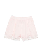 Pantaloncini con bordo in pizzo in rosa Maurizio - donna 