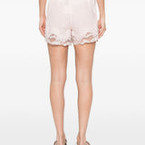 Pantaloncini con bordo in pizzo in rosa Maurizio - donna 