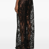 Pantaloni con pizzo in nero Maurizio - donna 