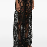 Pantaloni con pizzo in nero Maurizio - donna 