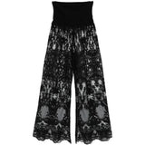 Pantaloni con pizzo in nero Maurizio - donna 