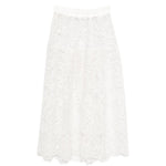 Gonna in pizzo in bianco Maurizio - donna 