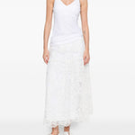 Gonna in pizzo in bianco Maurizio - donna 