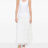 Gonna in pizzo in bianco Maurizio - donna 
