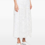 Gonna in pizzo in bianco Maurizio - donna 