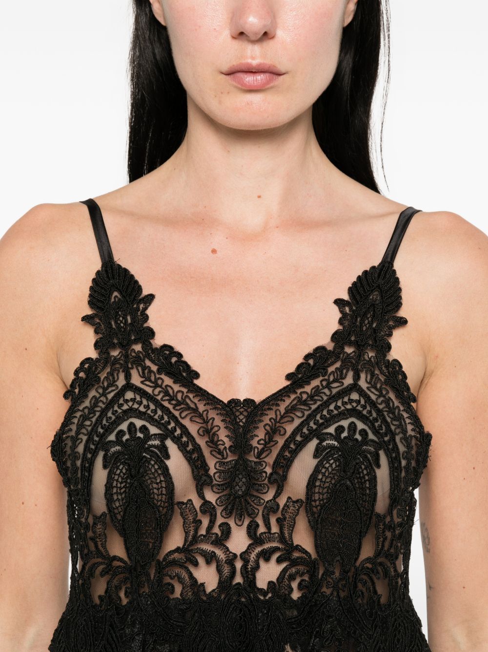 Abito in pizzo in nero Maurizio - donna 