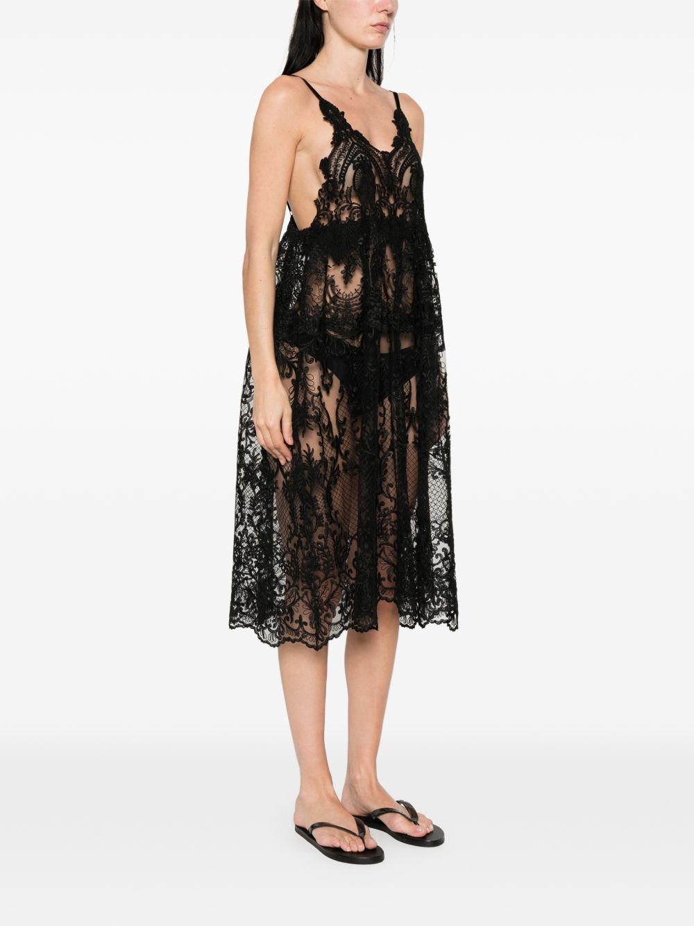 Abito in pizzo in nero Maurizio - donna 