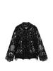 Lace jacket with zip in black Maurizio - woman